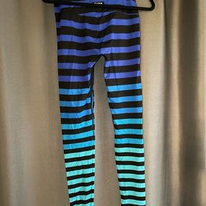 K-Deer blue stripped full length leggings